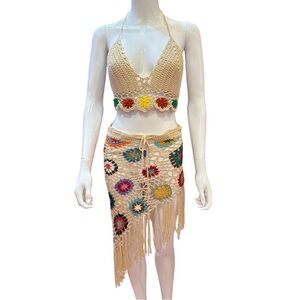 2pc Boho Crochet Set